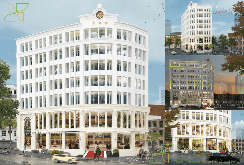 Thiết kế khách sạn 7 tầng Star Sapa Hotel tại Sapa phong cách tân cổ điển