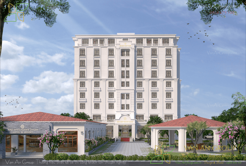 Cấu trúc thiết kế độc đáo, sang trọng của resort nghỉ dưỡng