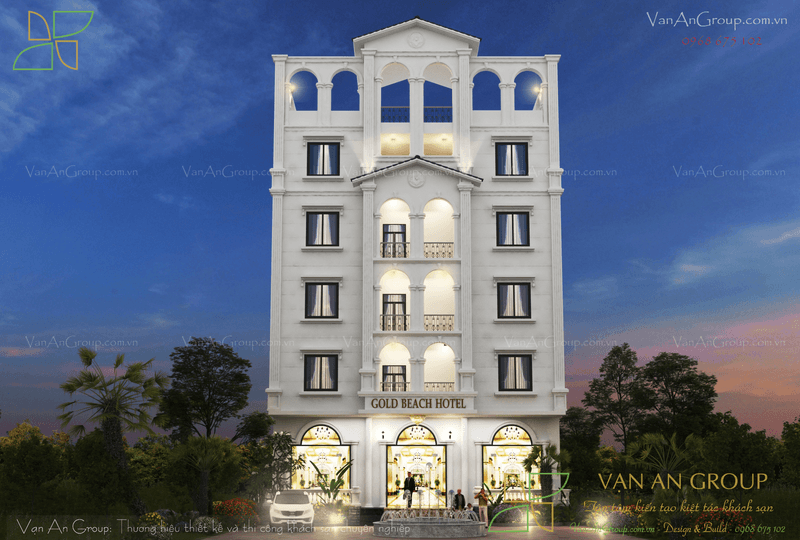 Không gian ban đêm của khách sạn