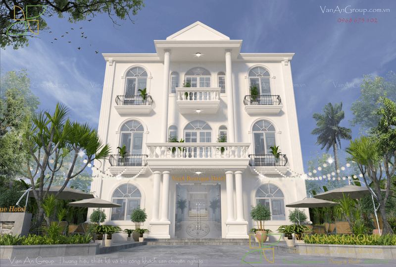 Tổ chức mặt đứng và hệ cột