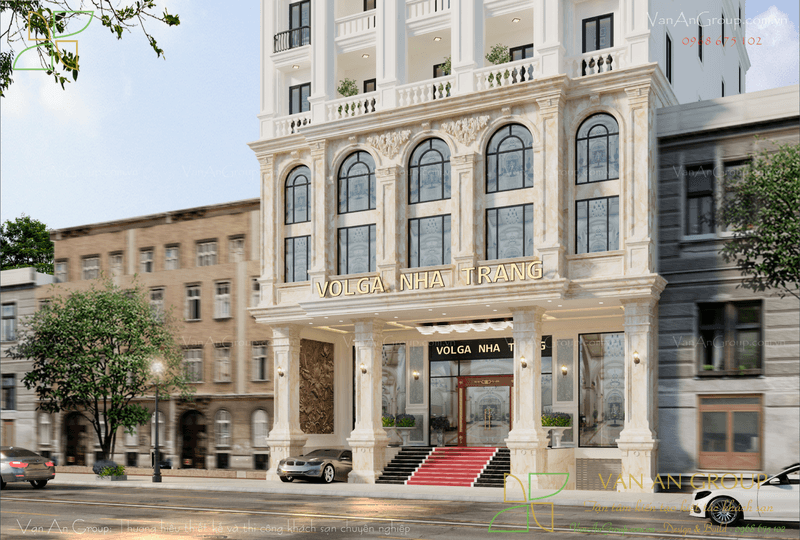 Vật liệu thiết kế cao cấp của khách sạn 4 sao Volga Hotel