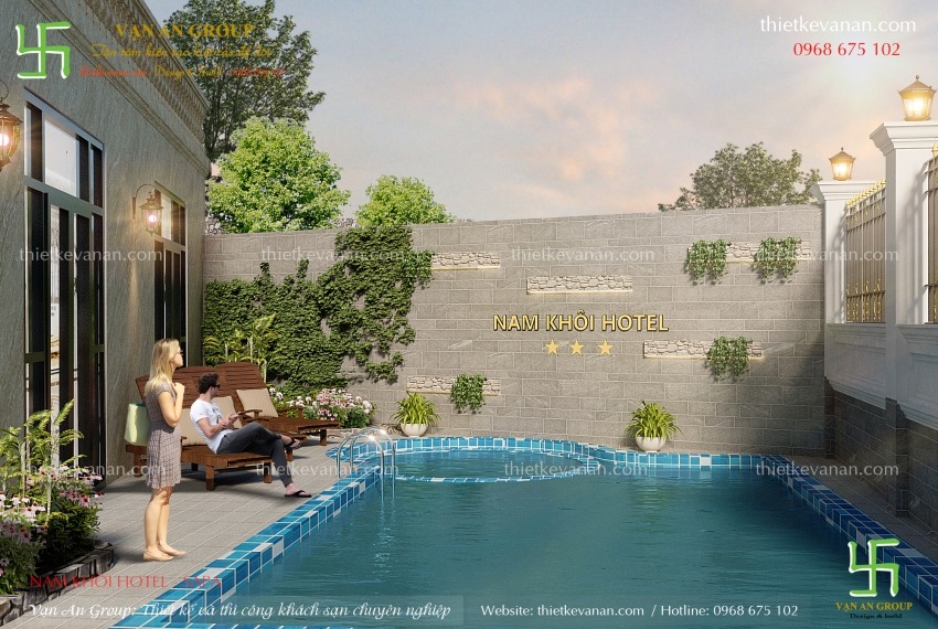 Khách sạn Nam Khôi Hotel với bể bơi ngoài trời tiện nghi