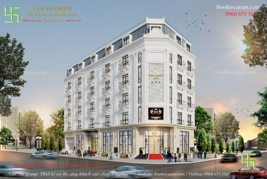 Diện mạo mẫu thiết kế khách sạn 5 tầng đẹp mang đến sự sang trọng và đẳng cấp