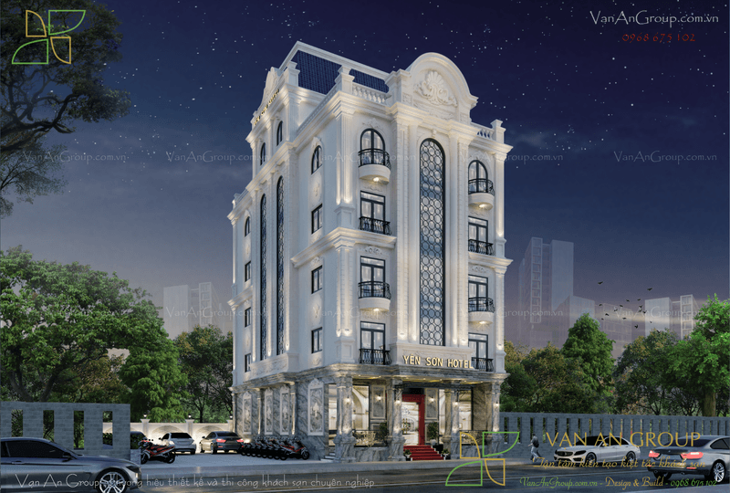 Mẫu thiết kế khách sạn Yên Sơn Hotel tại Bắc Giang