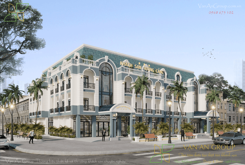 Khách sạn Hương Cảng Hotel với kiến trúc Châu Âu sang trọng