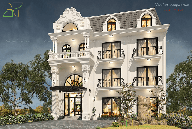 Mẫu khách sạn sang trọng tiêu chuẩn 2 sao quốc tế