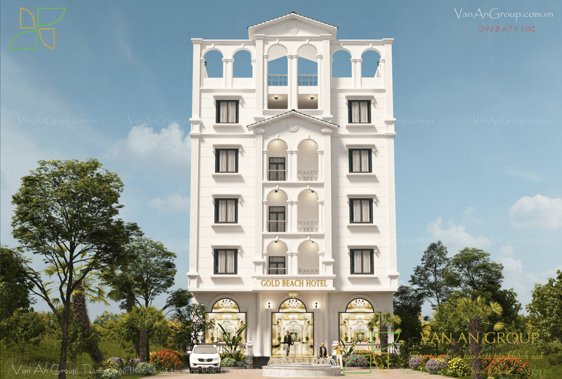 Thiết kế khách sạn 2 sao Gold Beach Hotel tại Phú Quốc