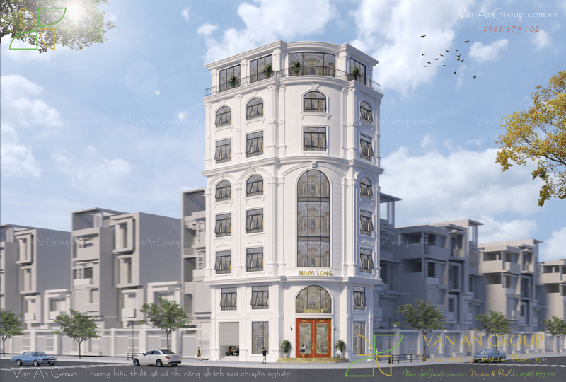 Thiết kế khách sạn 7 tầng Nam Long Hotel