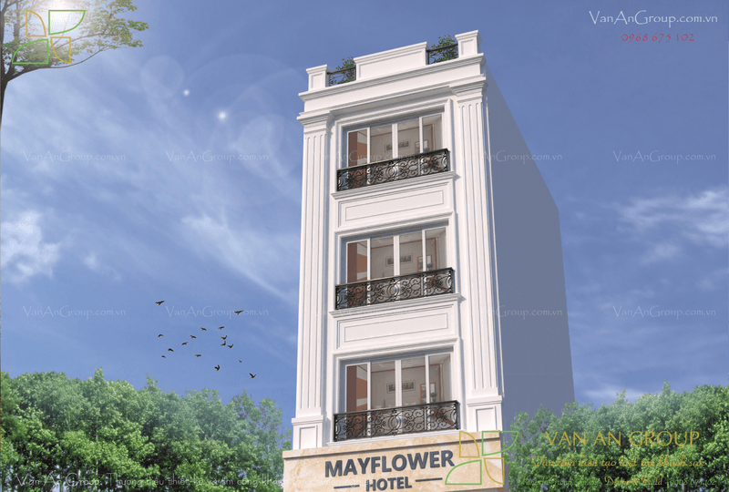 Thiết kế tường mang phong cách tân cổ điển của Mayflower