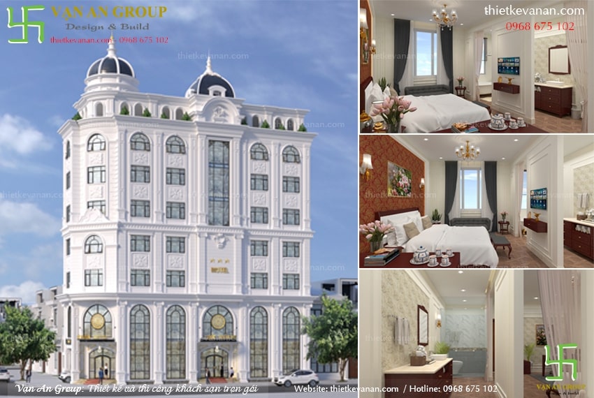 Tổng hợp mẫu thiết kế khách sạn mini đẹp lung linh thu hút mọi ánh mắt