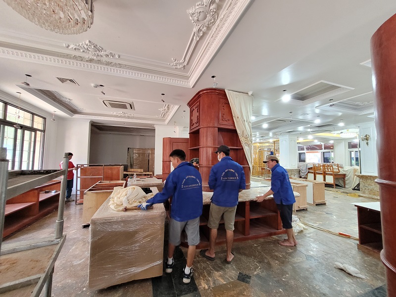 Thi công cải tạo khu vực nhà hàng buffet tại khách sạn