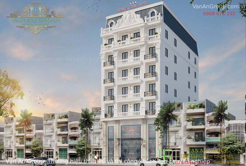 Công trình thiết kế khách sạn 3 sao đẹp - Hoàng Giang Hotel