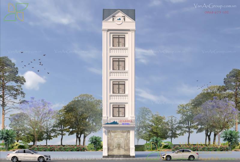 Mẫu thiết kế khách sạn 10x20