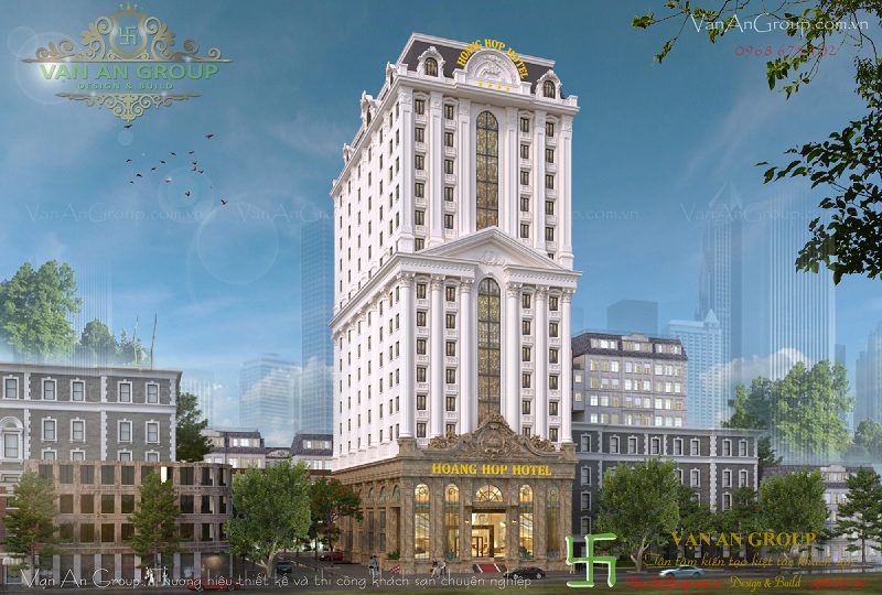 Mẫu thiết kế khách sạn phong cách Tân Cổ Điển - Hoàng Hợp Hotel