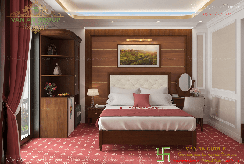 Đồ dùng trong phòng ngủ khách sạn 4 sao