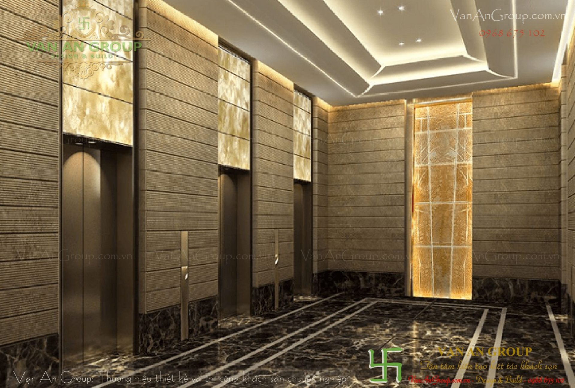 Khách sạn có hệ thống thang máy riêng cho khách hàng, nhân viên