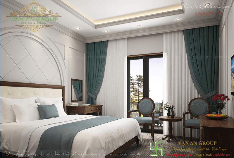 Chọn giường ngủ khách sạn có kích thước phù hợp với diện tích phòng