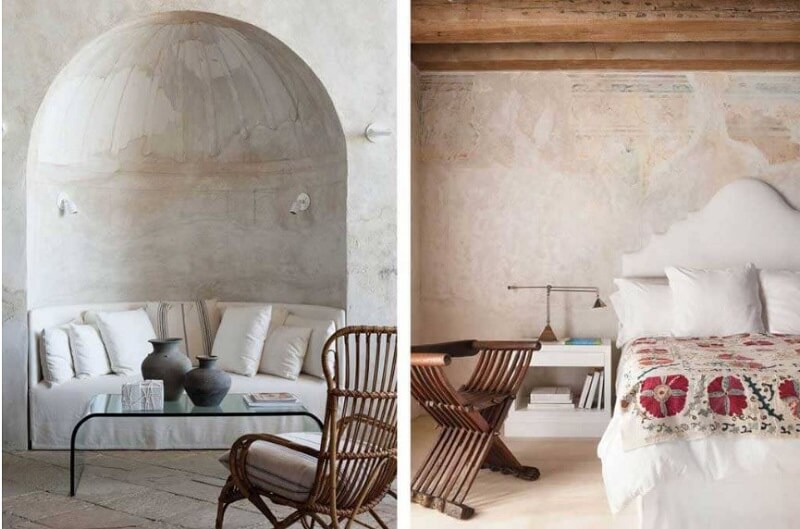 Tường mang đậm chất thiết kế nội thất phong cách Địa Trung Hải
