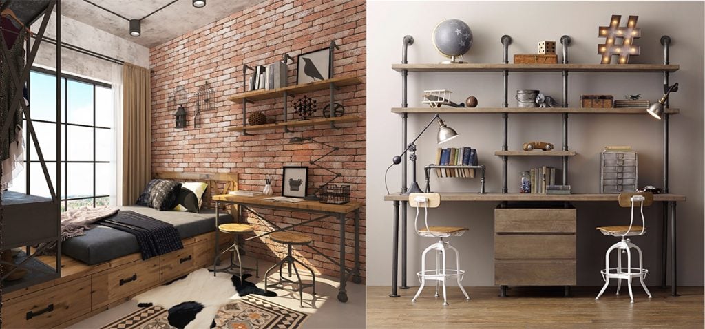 Gam màu tối luôn được sử dụng trong phong cách Industrial