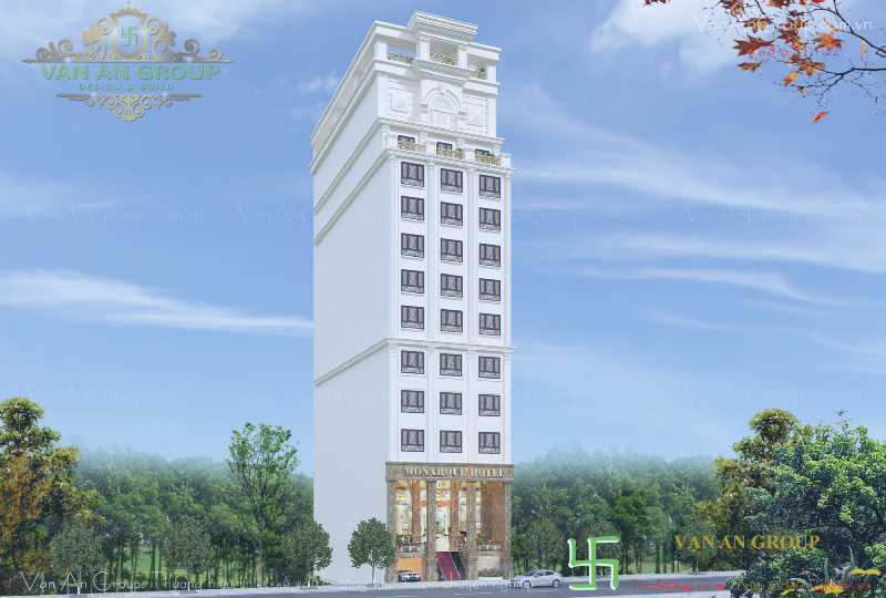Mặt tiền khách sạn sang trọng