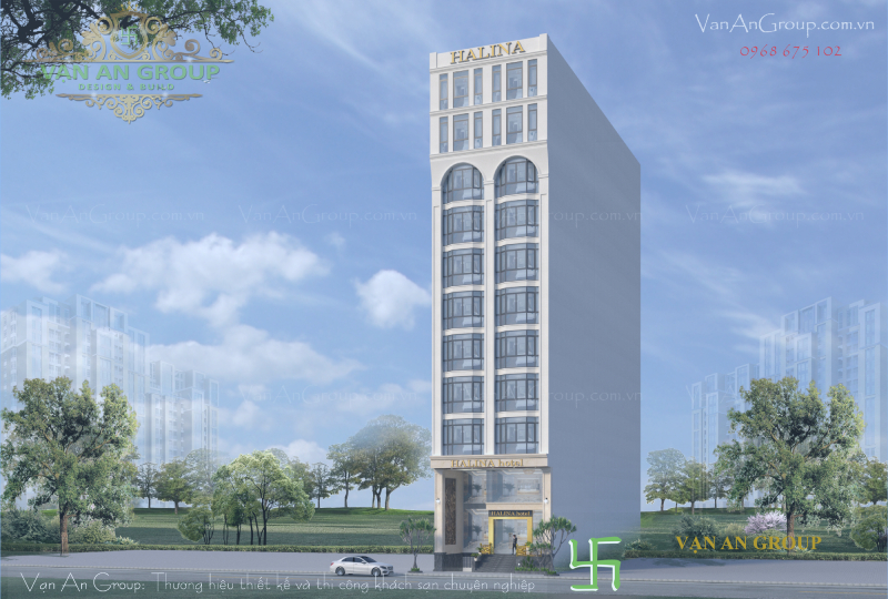 Mặt tiền khách sạn tân cổ điển
