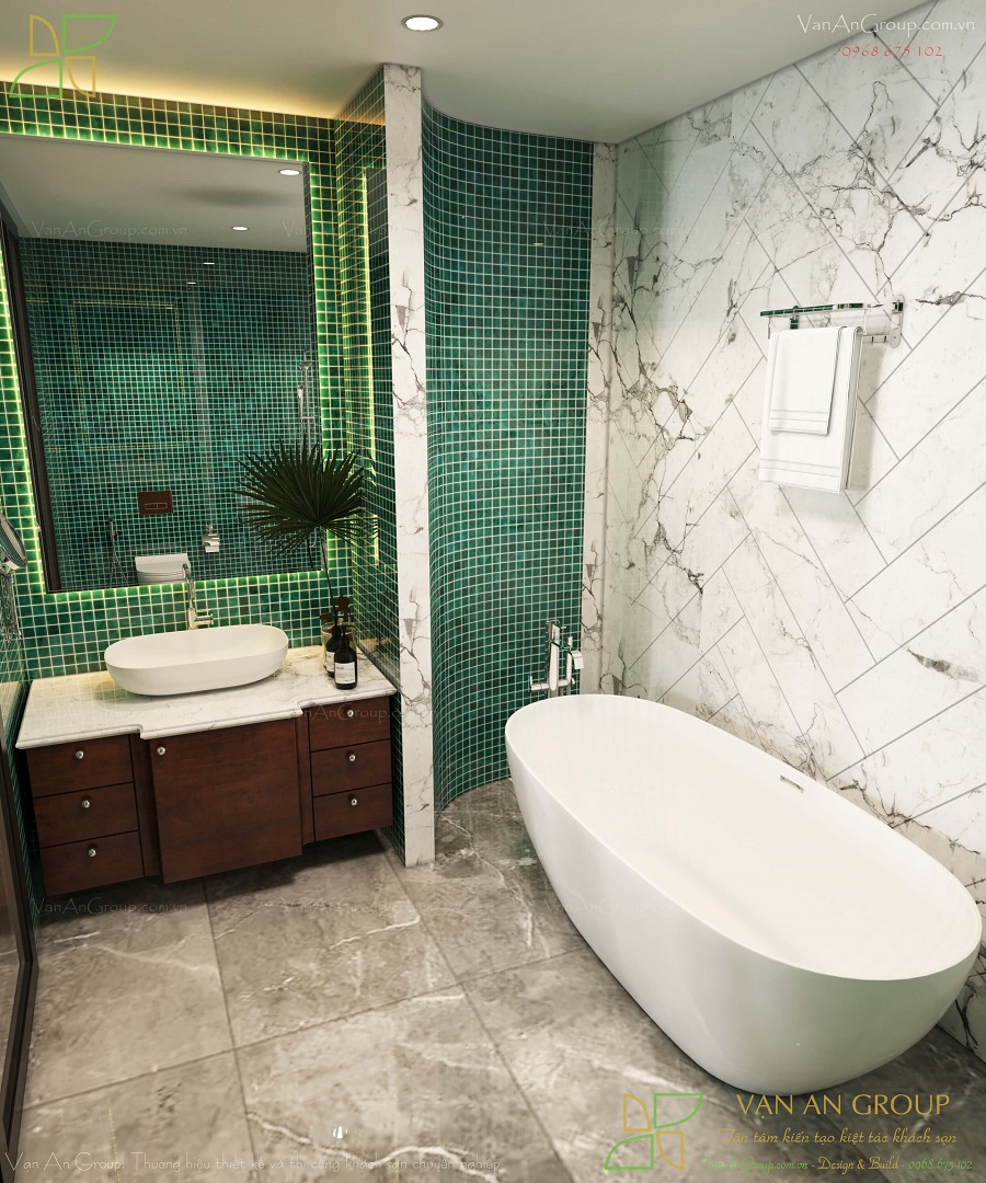 Những tiêu chuẩn thiết kế phòng tắm khách sạn 4 sao