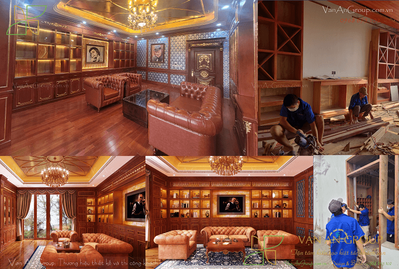 Thiết kế thi công phòng cigar khách sạn - Vạn An Group