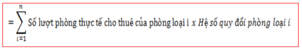 Tong so luot phong cho thue quy doi theo tieu chuan