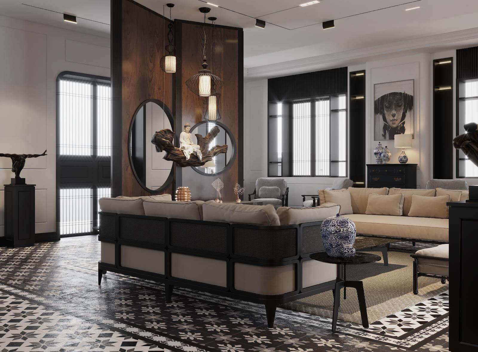 Concept nội thất phong cách indochine