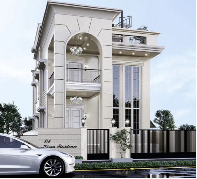 Nhà 2-3 tầng tân cổ điển