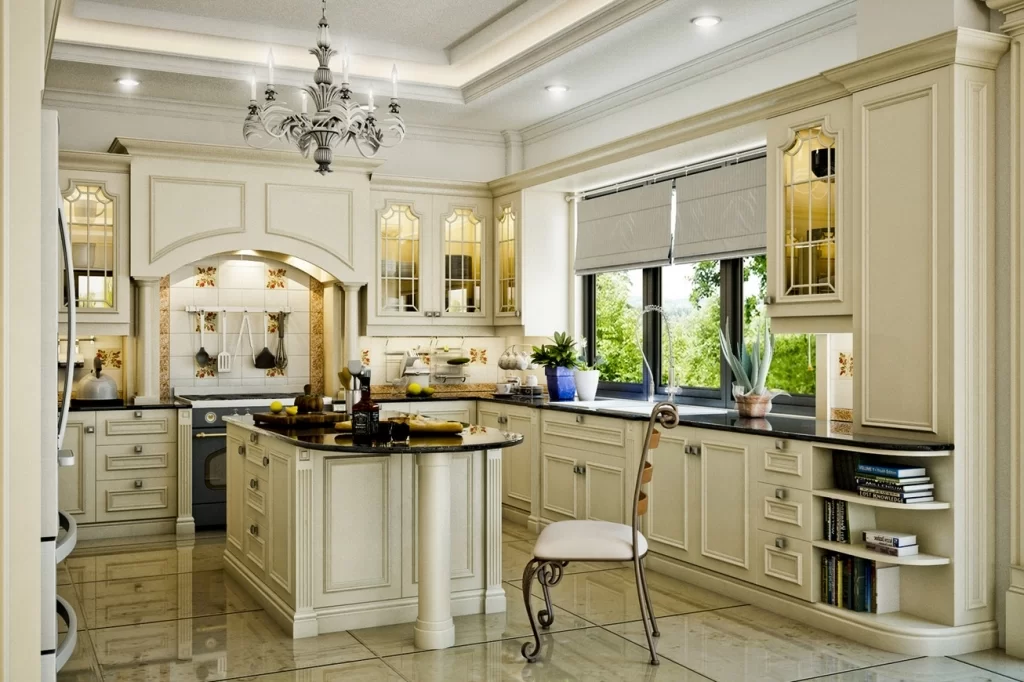 Phòng bếp phong cách cổ điển