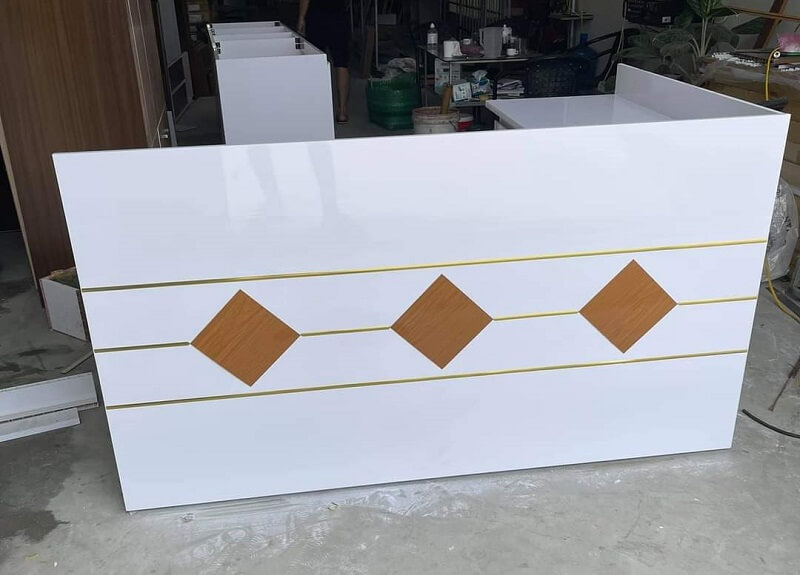 Quầy lễ tân nhựa cho khách sạn mini, 1 sao, 2 sao