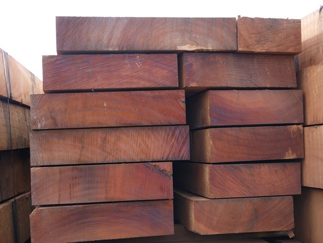 màu gỗ hương Nam Phi có màu đỏ thẫm đặc trưng