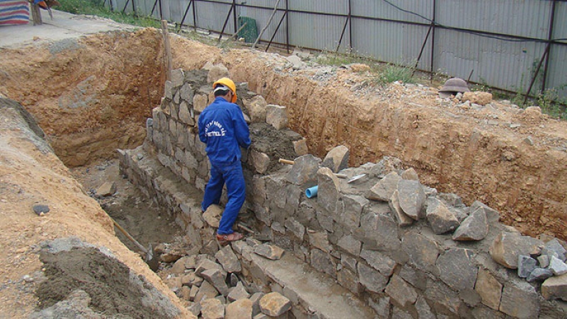 Đá hộc dùng để làm móng nhà