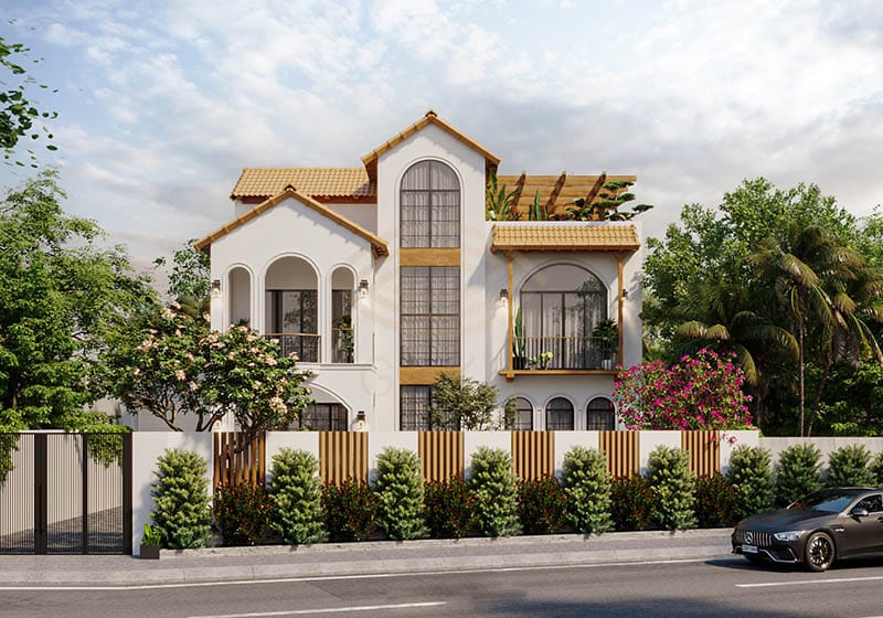 Ngoại thất biệt thự Indochine