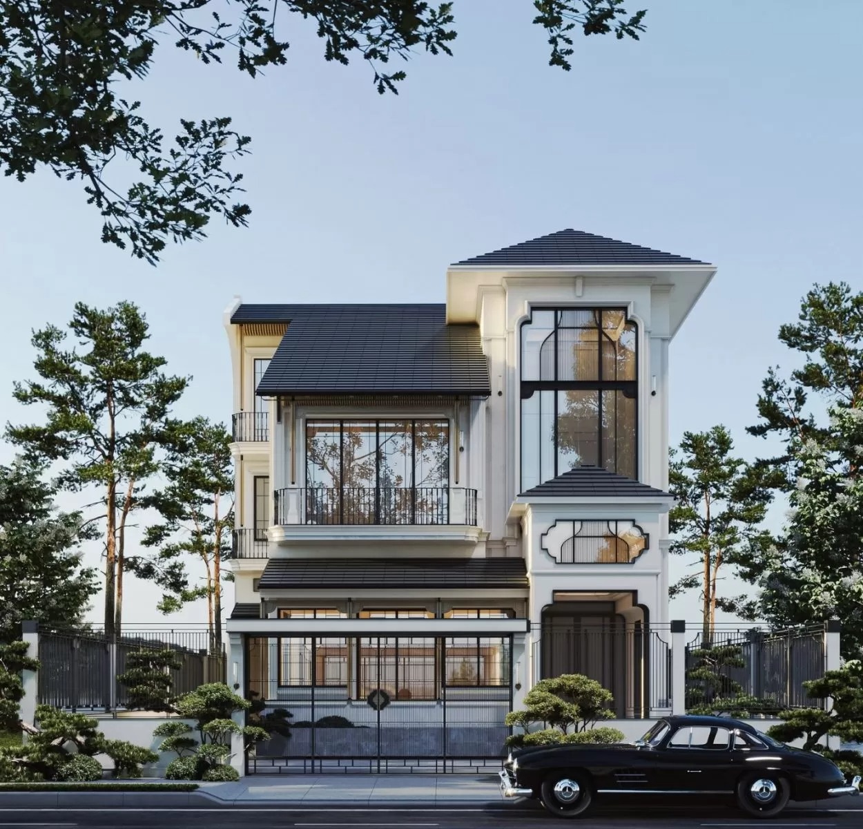 Thiết kế kiểu nhà phố Indochine
