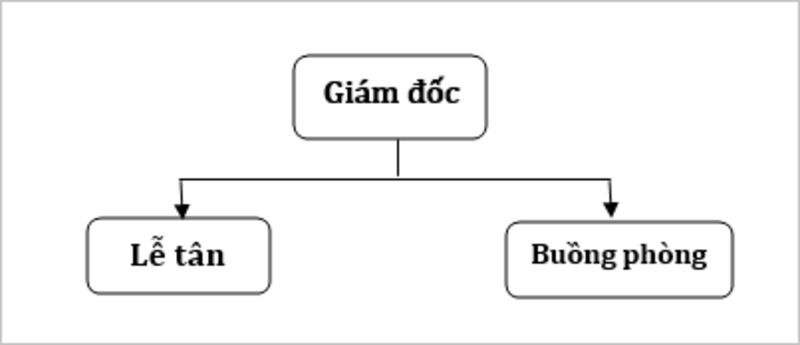 Cơ cấu tổ chức bộ phận trong khách sạn 1 sao