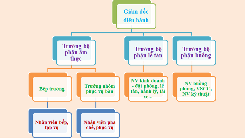 Cơ cấu tổ chức bộ phận trong khách sạn 2 sao