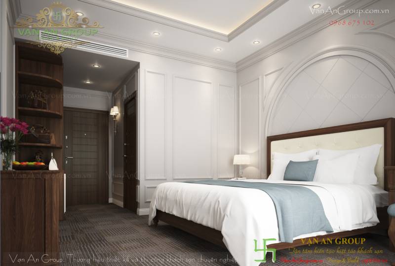 Phòng ngủ khách sạn tân cổ điển