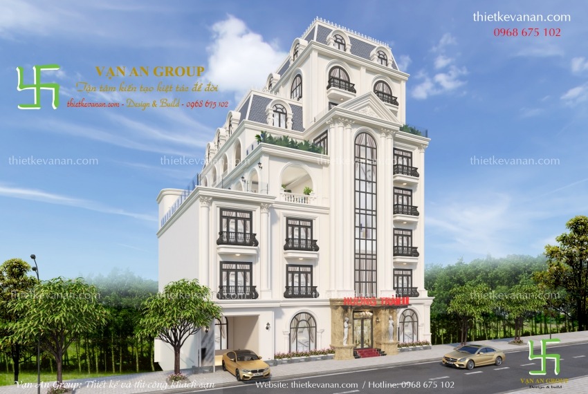 Đơn vị thiết kế phòng ngủ khách sạn tân cổ điển - Vạn An Group