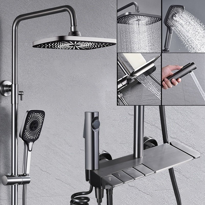 Thiết kế đa tính năng trong một sản phẩm sen tắm với các nút điều chỉnh riêng biệt đơn giản cho trải nghiệm tắm tuyệt vời