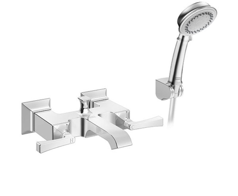 Sen tắm thiết kế hai tay gạt riêng điều chỉnh nước nóng, lạnh