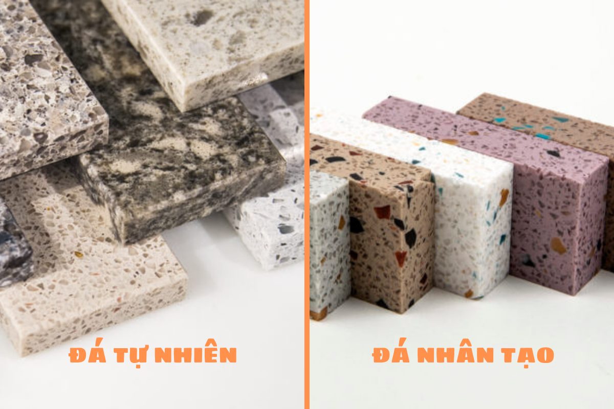 So sánh đá nhân tạo và đá tự nhiên