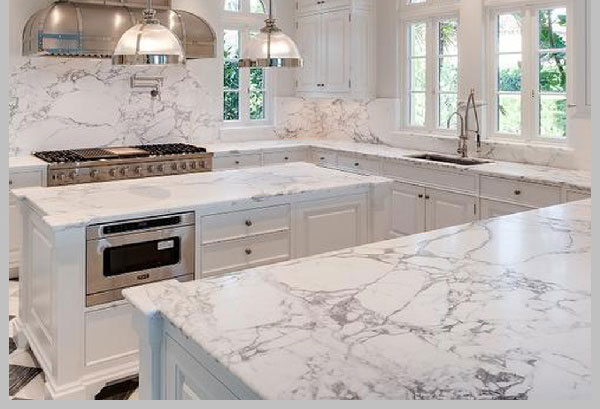 Toàn bộ không nhẹ nhàng với màu trắng đá granite