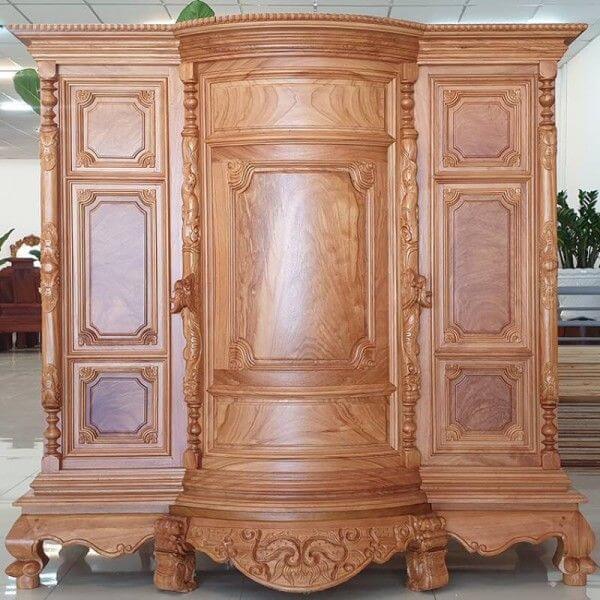 Vẻ đẹp từ các vân gỗ khi làm tủ thờ