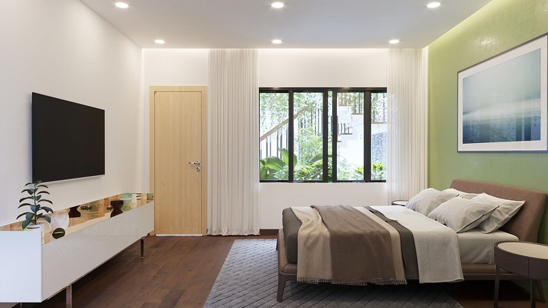 Phong khách Bauhaus thể hiện qua cách tổ chức không gian, nội thất,...