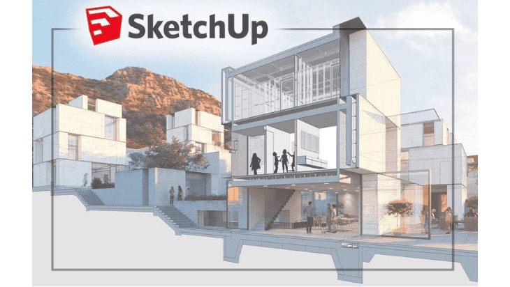 SketchUp được ứng dụng rộng rãi trong việc thiết kế kiến trúc, nội thất