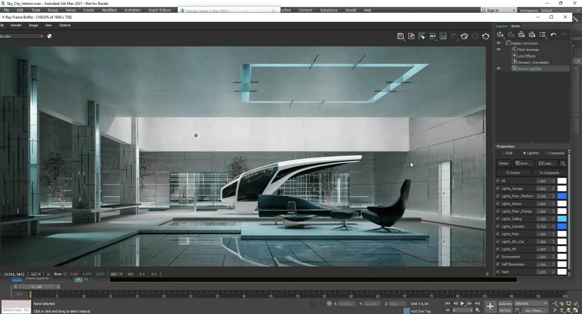 Các chức năng chính của phần mềm V-ray