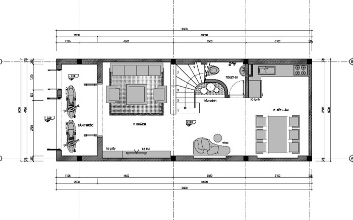 Bản vẽ mặt bằng nội thất