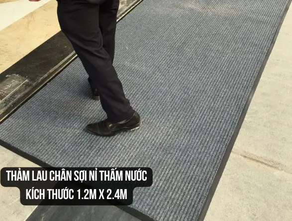 Thảm nỉ lau chân trải cửa ra vào khách sạn